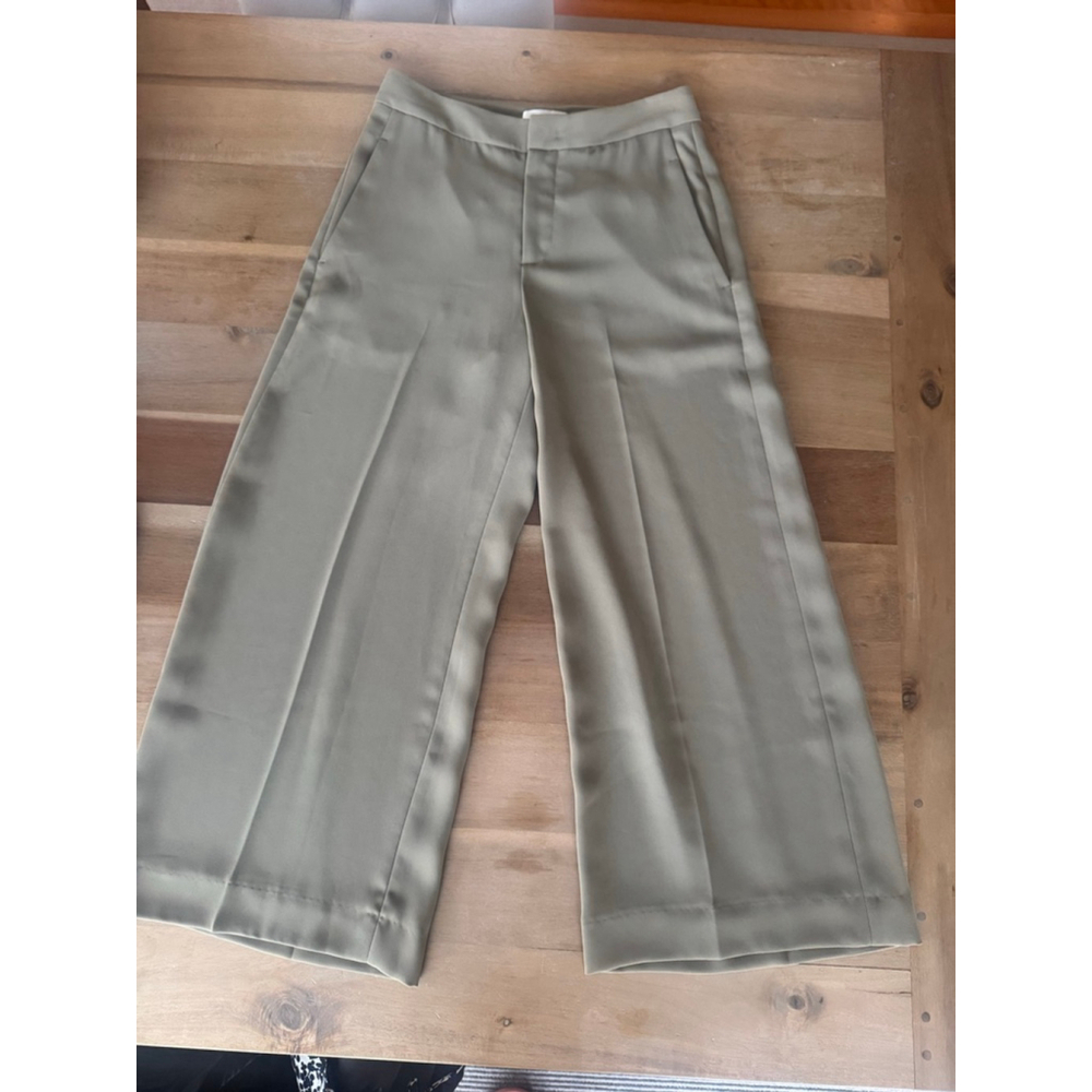 Vince Wide Leg Pants Olive Green Size 2